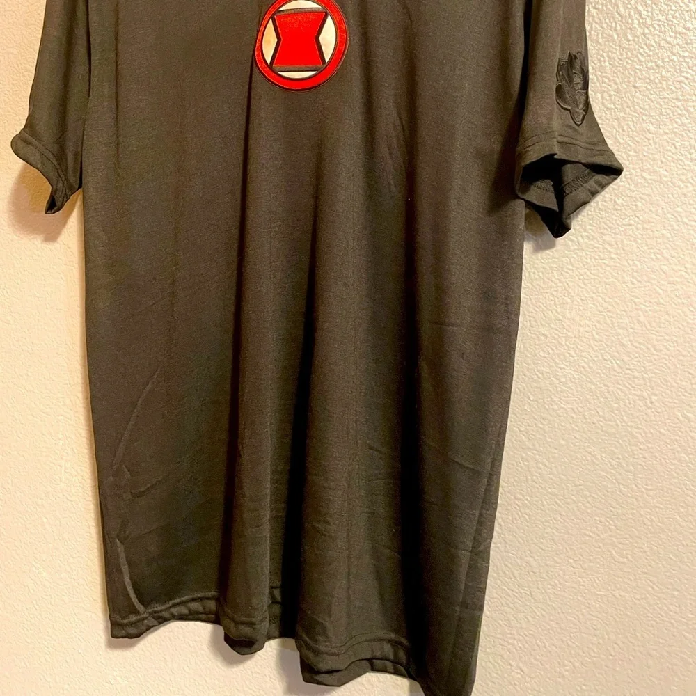 Black Widow Symbol T-Shirt Size XL - Picture 5 of 5